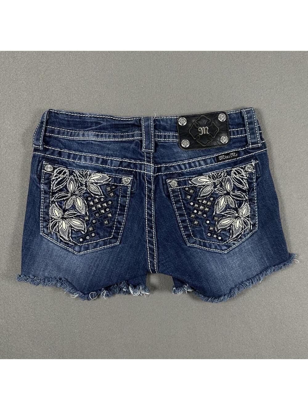 Miss Me Denim Shorts Vintage Y2K